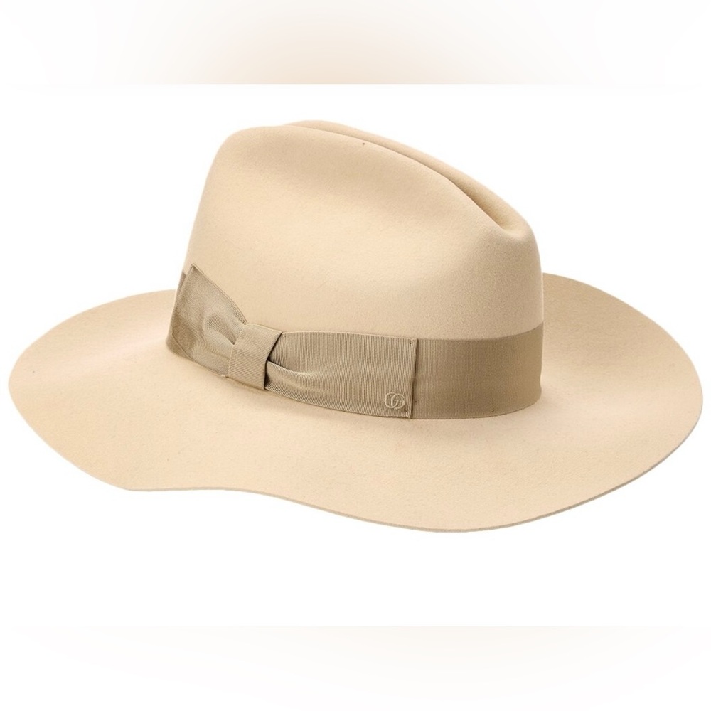 Gucci Logo Embroidered Fedora Hat